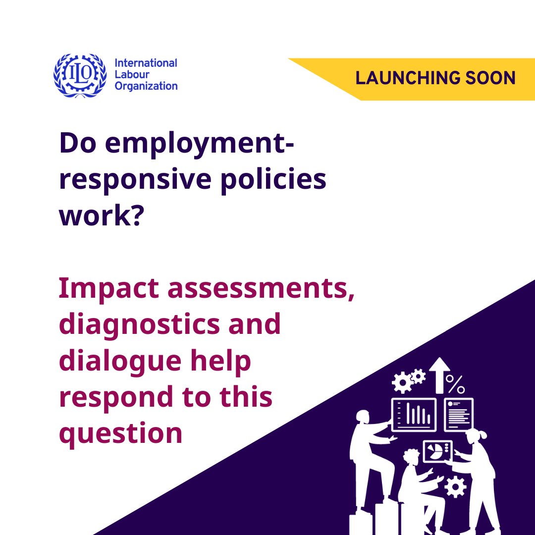 Save the date! The Global Employment Policy Review (GEPR), third edition, will be launching on 16 September 2025.

Launch event to feature experts responding to how impact assessments &amp; #socialdialogue contribute to the question “do employment-responsive policies work?”, a key