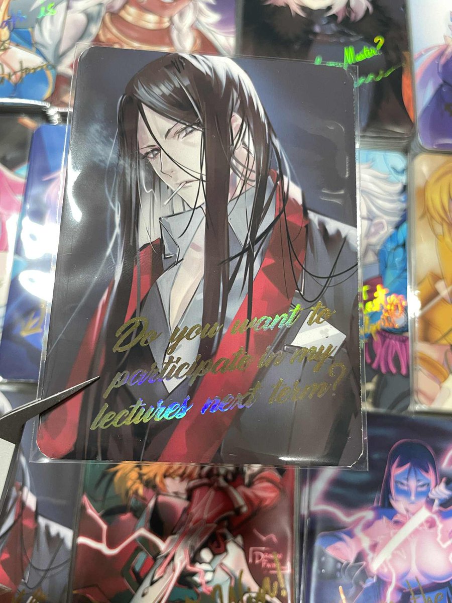 FatePhilippines's tweet photo. [Merch Preview]

Feeling nostalgic about FGO's stories? May our foiled photocards, printed by our photocard merch sponsor Neishka Prints, help you relive those moments drawn by our artists!

They will be available in your guest inclusions as well!

#FPH #MemoriesOfChaldea https://t.co/k0J6UgG1QV
