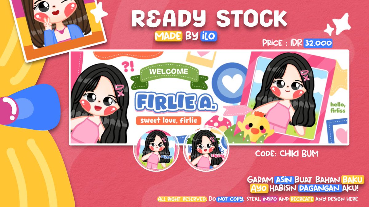 toko_ilo's tweet image. malem! Help rt?

Ilo ada layout ready stock chibi yang bisa dijemput sekaranh dengan price terlampir! Free retext dan recolor fee 3000 yah. Yang mau jajann bisa langsung  dm ilo&amp;lt;3 yuk abisin leot lucunya iniii 

#zonauang #zonaba #zonajajan