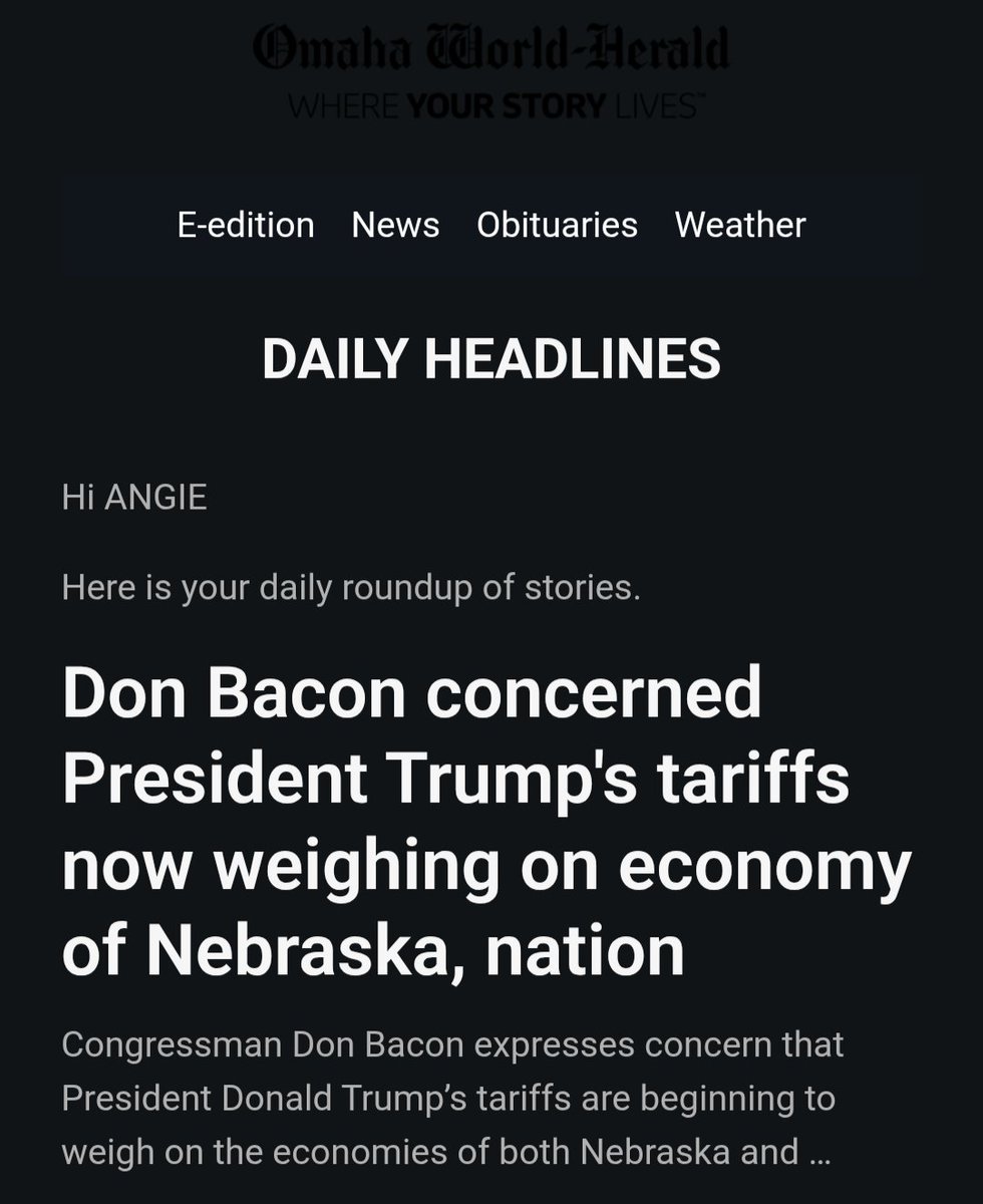 AngieLauritsen's tweet image. Welcome to #TariffDay. 
Tariffs = Taxes 
Celebrate accordingly. #GOPTariffs