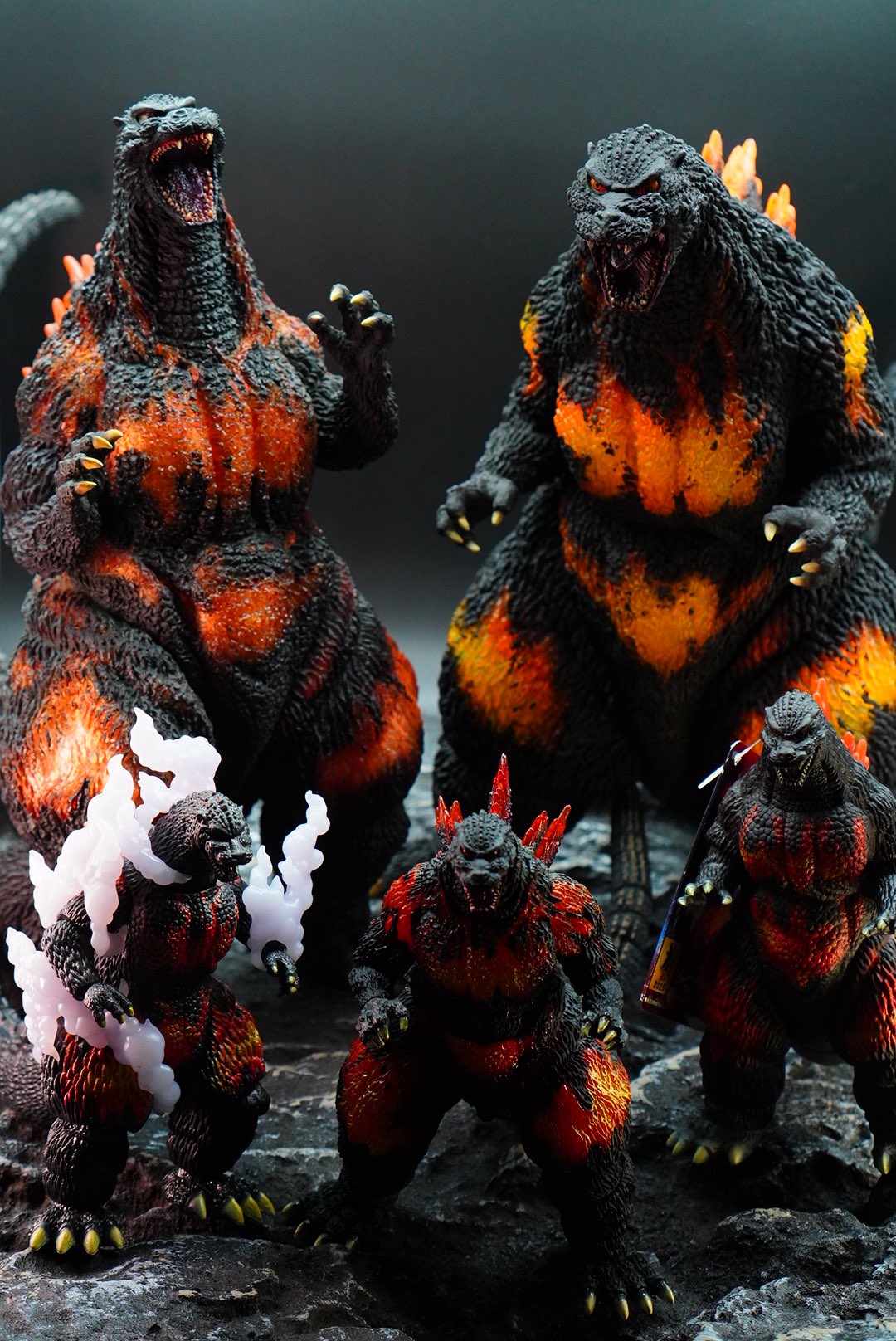 ゴジラセット S.H.MonsterArts シン・ゴジラ 第4＆第2＆第3形態セット ゴジラ