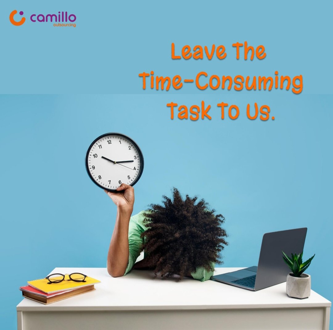 CamilloOutsourc's tweet image. Time is Money!
Let&apos;s help you save time by saving money.

Outsource that time consuming task to us.
Send us a message info@camillo.ng 0201-343-8060 0201-343-8061

#camillo #outsourcingservice #businessprocess #timeconsuming #businessowner #outsourceit