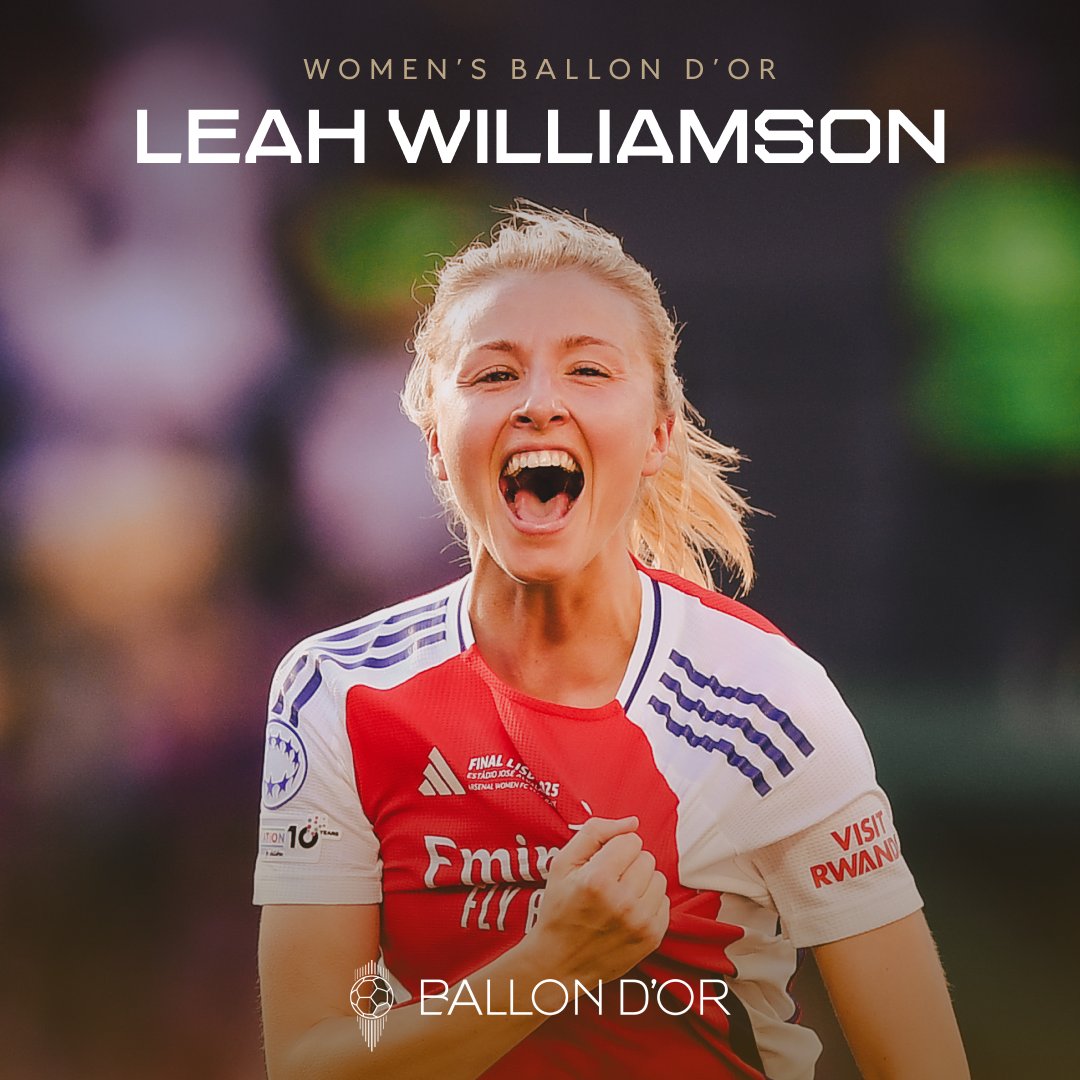 Arsenal Women (@arsenalwfc) on Twitter photo Arsenal through and through.
Leah Williamson’s <a href="/ballondor/">Ballon d'Or</a> nomination caps off an incredible year for the defender 👏 Arsenal through and through.
Leah Williamson’s <a href="/ballondor/">Ballon d'Or</a> nomination caps off an incredible year for the defender 👏