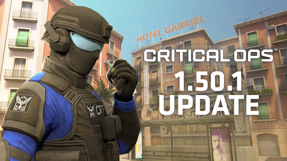 Update 1.50.1 rolling out!🌍💬

🔹 New Global Chat
🔹 Party Invite improvements
🔹 New Star Lucky Spin event

Read the full patch notes🔗: criticalopsgame.com/news/patch-1-5…

Jump in now and check it out! #CriticalOps #MobileFPS