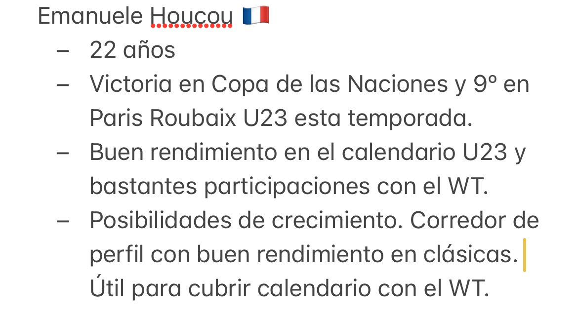 Tres nombres que podrían interesar para el Movistar Team Academy. Curtidos en categoría U23 con posibilidad real de completar la plantilla del <a href="/Movistar_Team/">Movistar Team</a> en determinadas carreras. 

<a href="/vitodking/">Nos FugaMovs</a> <a href="/Movistar4Ride/">Movistar4Ride</a> ¿Qué os parecen?