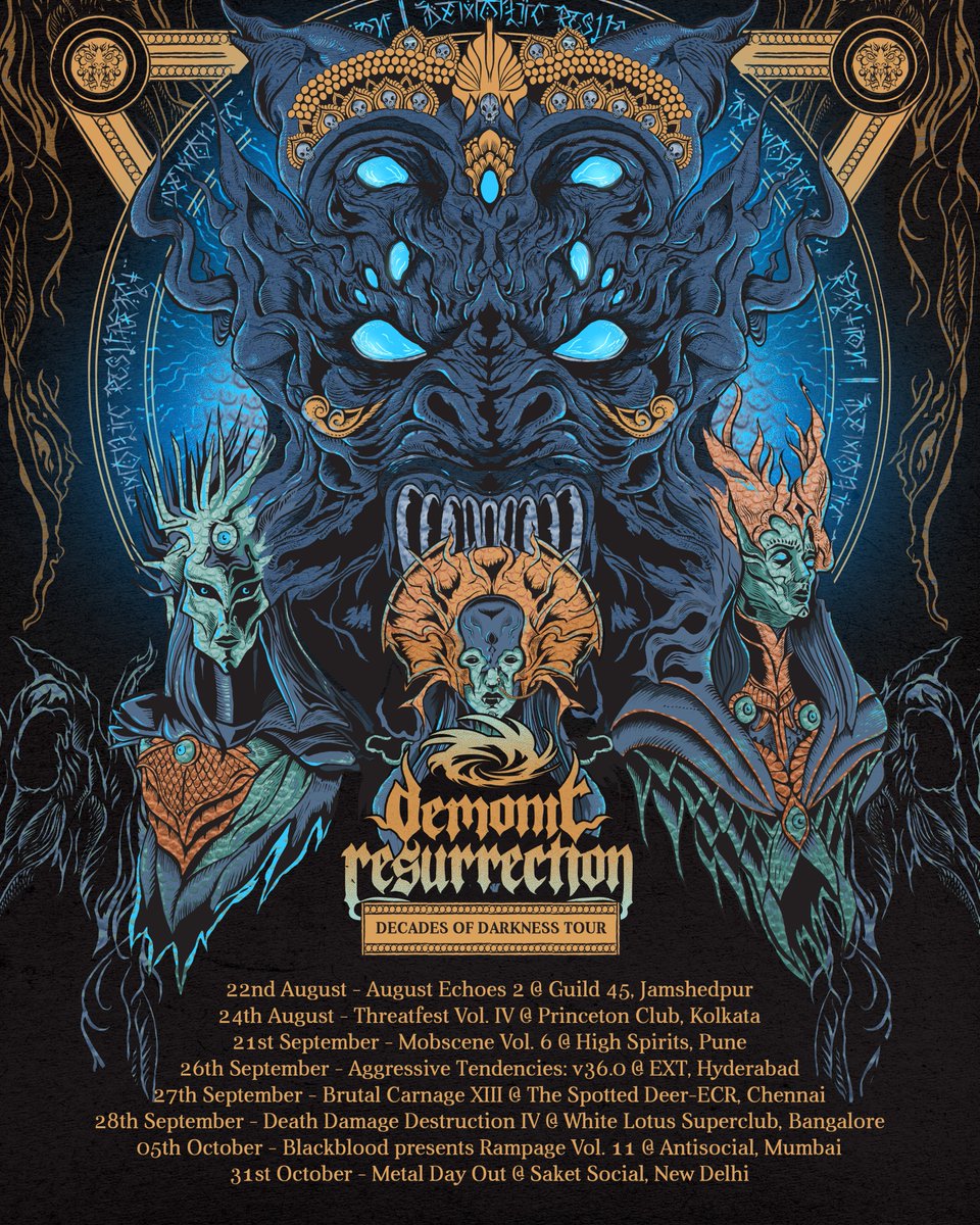 Our India tour dates are out! Which city are you going to come see us in? 

Looking forward to celebrating 25 years of our music with all the Indian metalheads!!! 

#Deathmetal #HeavyMetal #music #india
