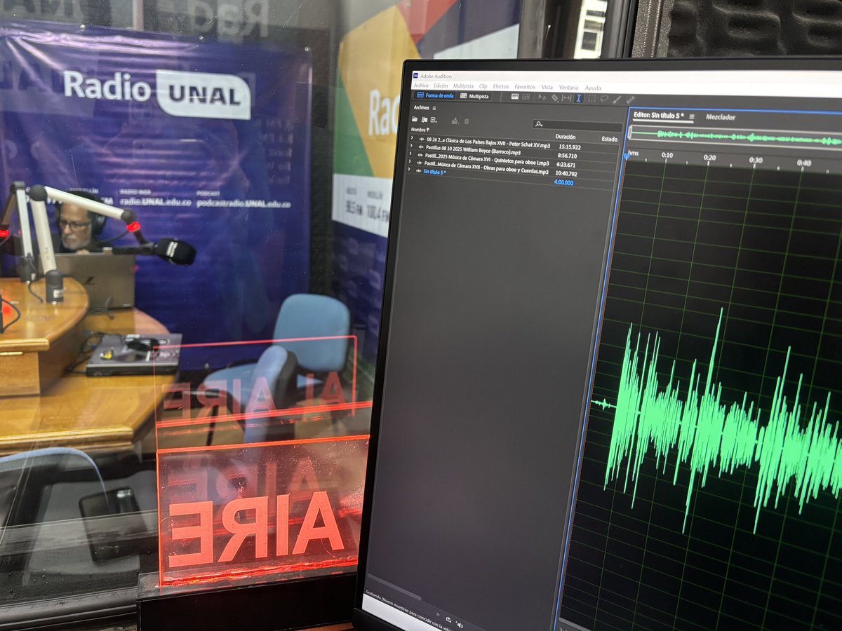 Análisis UNAL (@analisisunal) on Twitter photo 🔴 Muy buenos días ☺️
¡Estamos AL AIRE! 🎙️ en #Festivos <a href="/RadioUNAL/">Radio UNAL</a>
📍 #SegmentoTemático sobre ‘Zona Económica de Paz, Unión y Desarrollo Binacional’.
📻 Les esperamos:
98.5 FM <a href="/RadioUNAL/">Radio UNAL</a>
100.4 FM <a href="/RadioUNALmed/">Radio UNAL Medellín</a>
📱 Conéctese radio.unal.edu.co
🎙️ Conduce: Jairo Currea 🔴 Muy buenos días ☺️
¡Estamos AL AIRE! 🎙️ en #Festivos <a href="/RadioUNAL/">Radio UNAL</a>
📍 #SegmentoTemático sobre ‘Zona Económica de Paz, Unión y Desarrollo Binacional’.
📻 Les esperamos:
98.5 FM <a href="/RadioUNAL/">Radio UNAL</a>
100.4 FM <a href="/RadioUNALmed/">Radio UNAL Medellín</a>
📱 Conéctese radio.unal.edu.co
🎙️ Conduce: Jairo Currea