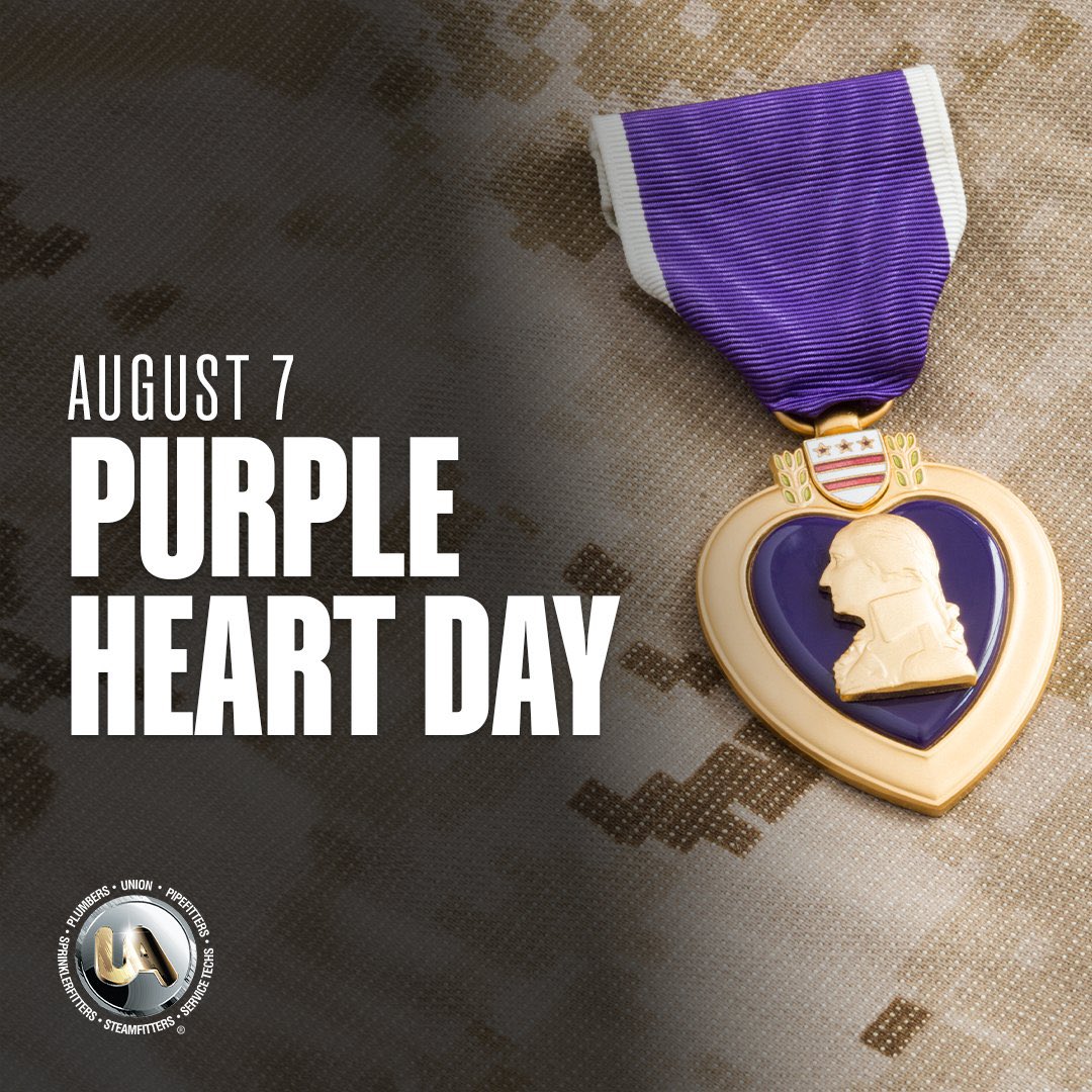 United Association (@uapipetrades) on Twitter photo Honoring our brave service members on this #PurpleHeartDay. From the UA General Officers, thank you for your extraordinary service. Honoring our brave service members on this #PurpleHeartDay. From the UA General Officers, thank you for your extraordinary service.