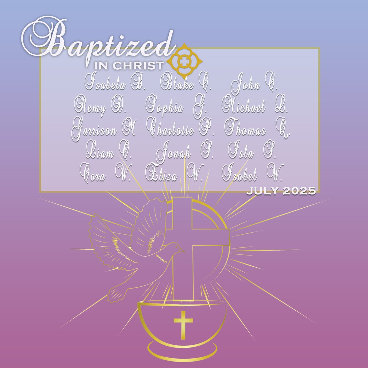 Christ has sent us more babies, and we welcome all of them into our faith, parish and community! 🙏👼