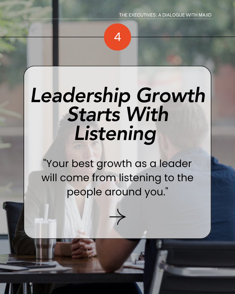 majidmofficial's tweet image. The best leaders know this. Do you?

#Leadership #ExecutiveGrowth #Management #theExecutives #MajidM #ADialoguewithMajid #ExecutivePodcast

(2/2)