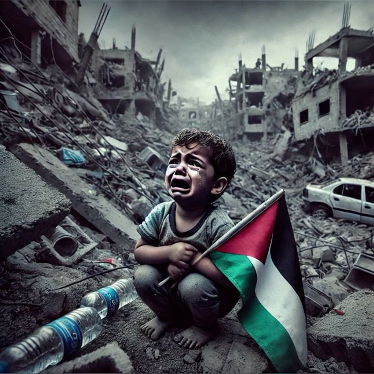 Gök duydu da insanın acısını 
İnsan duymadı insanın feryadını #Gaza 💔