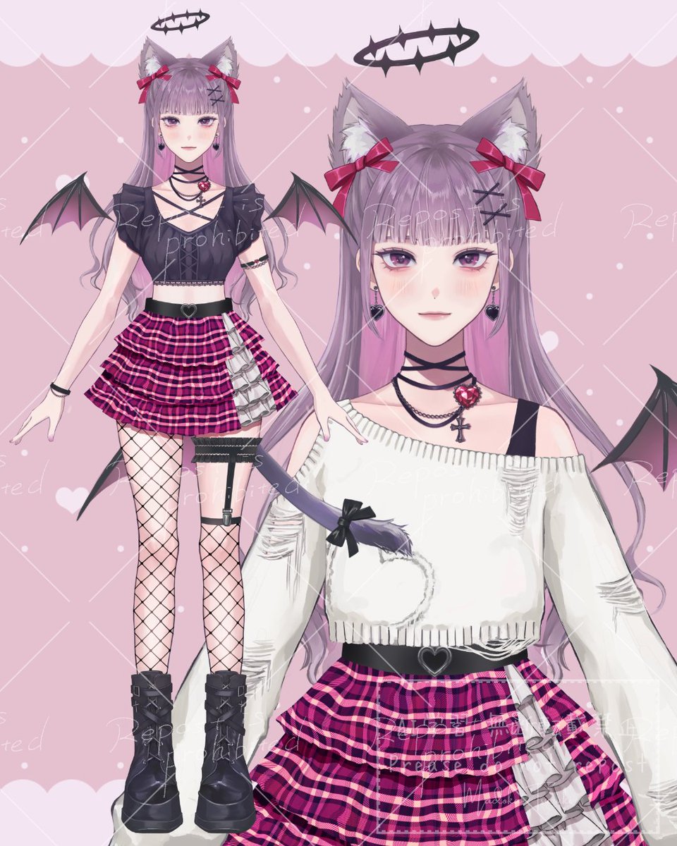 パーツ分けイラスト完成しました✨
データ整え次第nizimaにてイラスト販売予定です☺️
表情差分はツリーに🙌
#Live2D #nizima #パーツ分け