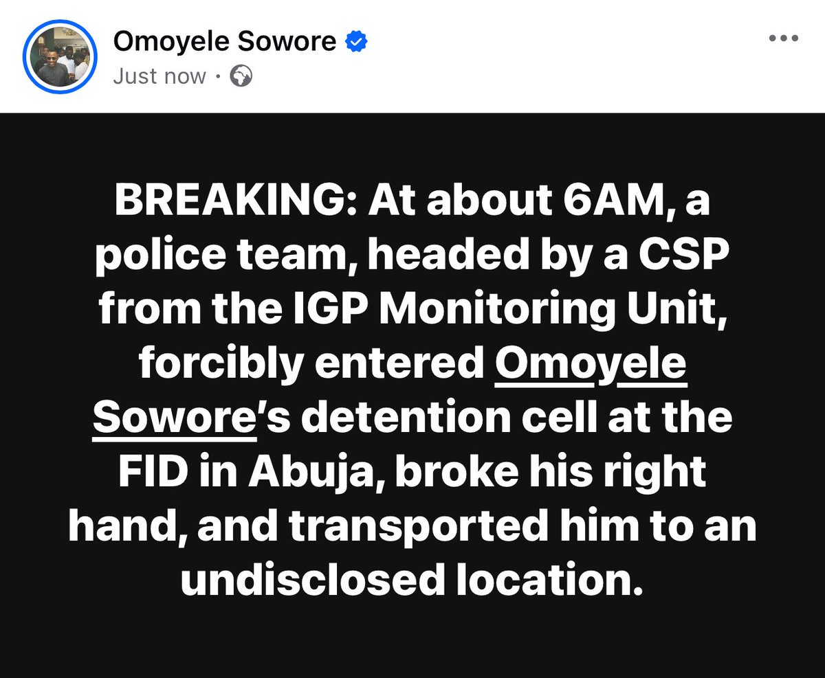 Omoyele Sowore tweet media