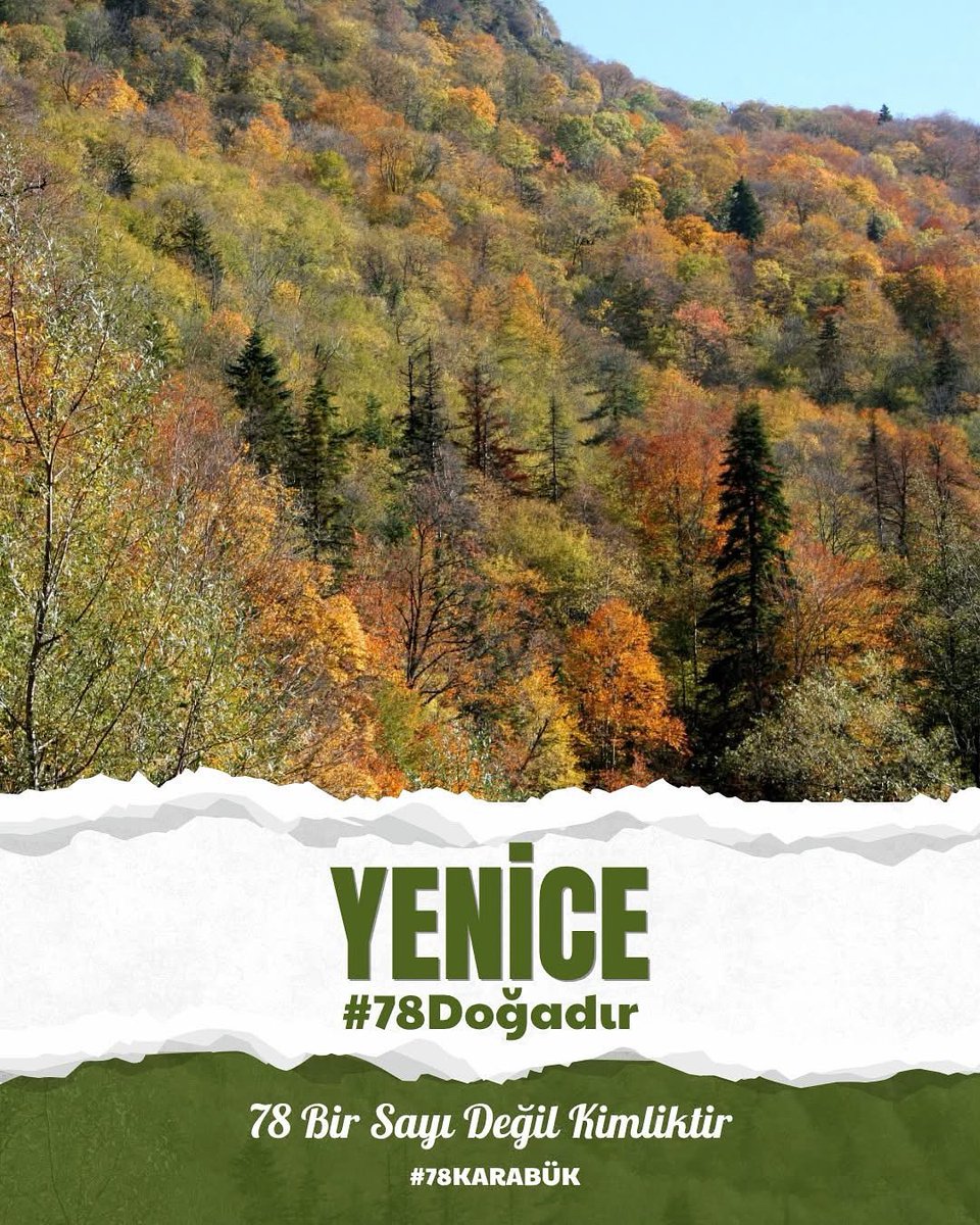 Yenice Doğadır.

Karabüklüler Günümüz Kutlu Olsun.

#tckarabukvaliligi 
#valimustafayavuz 
#78Karabük
#KarabüklülerGünü
#yenicedoğadır
#yeniceormanları 
#yenicebelediyesi 

Yenice Belediye Başkanı 
Ş.Sertaş KARAKAŞ