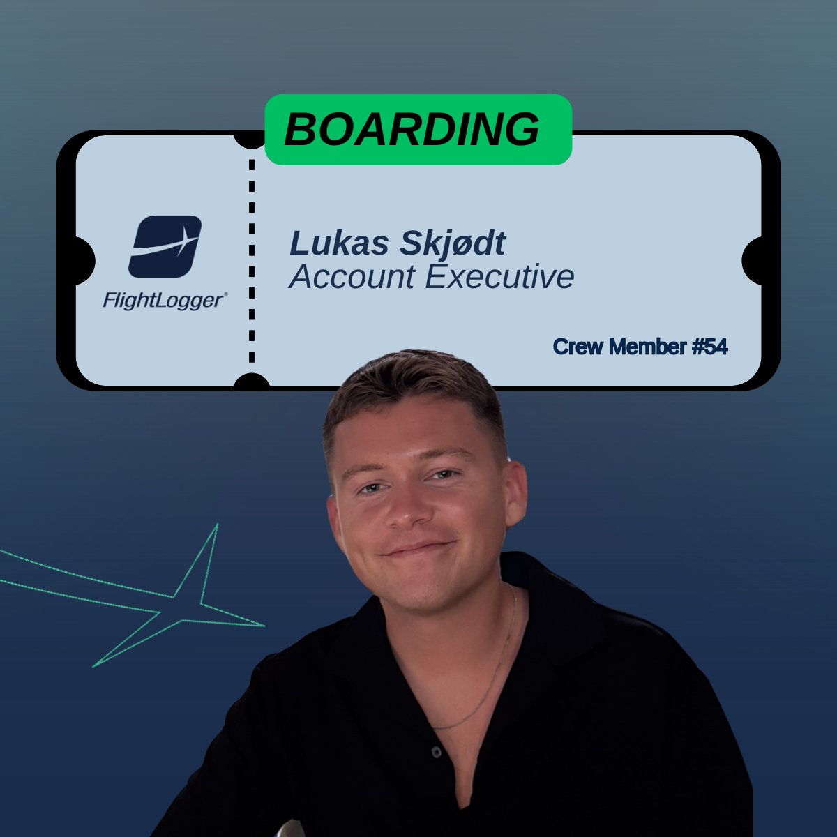 FlightLogger1's tweet image. ✈️ Boarding #TeamFlightLogger!
A warm welcome to Lukas Skjødt 🤝
Lukas joins our Sales Team with a sharp focus on growing FlightLogger’s presence across Europe and Asia - helping more flight training organizations streamline operations with the right-fit solution.
#FlightLogger