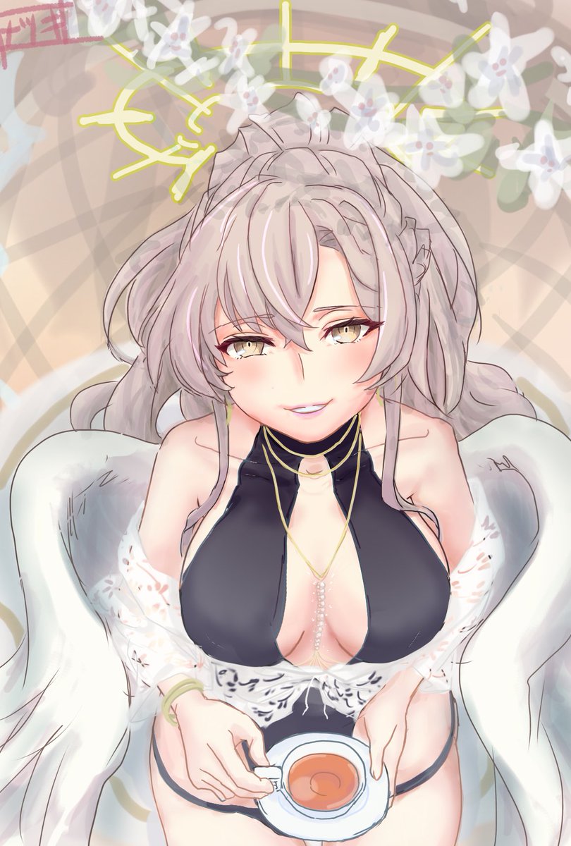 issue_p's tweet photo. ガチャ祈願絵を描きましたけど
ナギサ(水着)引けませんでした！
 #ブルーアーカイブ https://t.co/ZO3jUkJPUk
