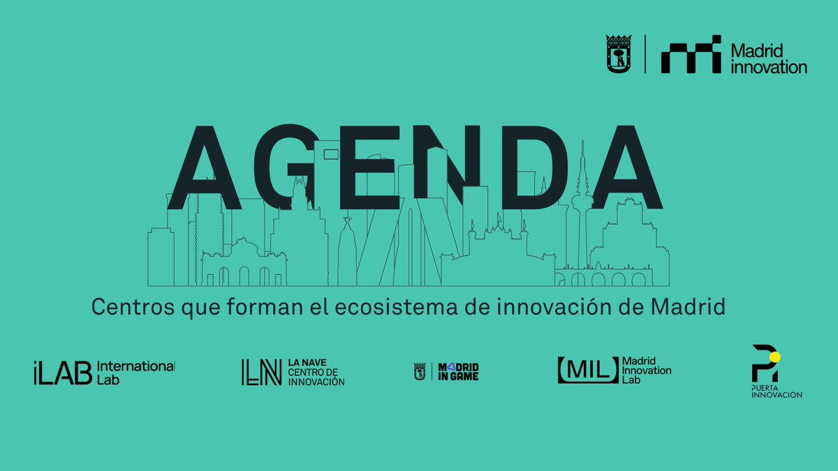✨ Sumérgete en el ecosistema innovador de los centros de <a href="/madridinnova/">Madrid Innovation</a>.

Conferencias, talleres y mucho más para descubrir el futuro de la tecnología. 🚀 Únete: madridinnovation.es/eventos/ 

<a href="/iLABMadrid/">International Lab</a> - La Nave - <a href="/MadridinGame/">Madrid in Game</a> - <a href="/milmadrid_/">MIL Madrid - Madrid Innovation Lab</a> - <a href="/Puerta_Inno/">Puerta Innovación</a>