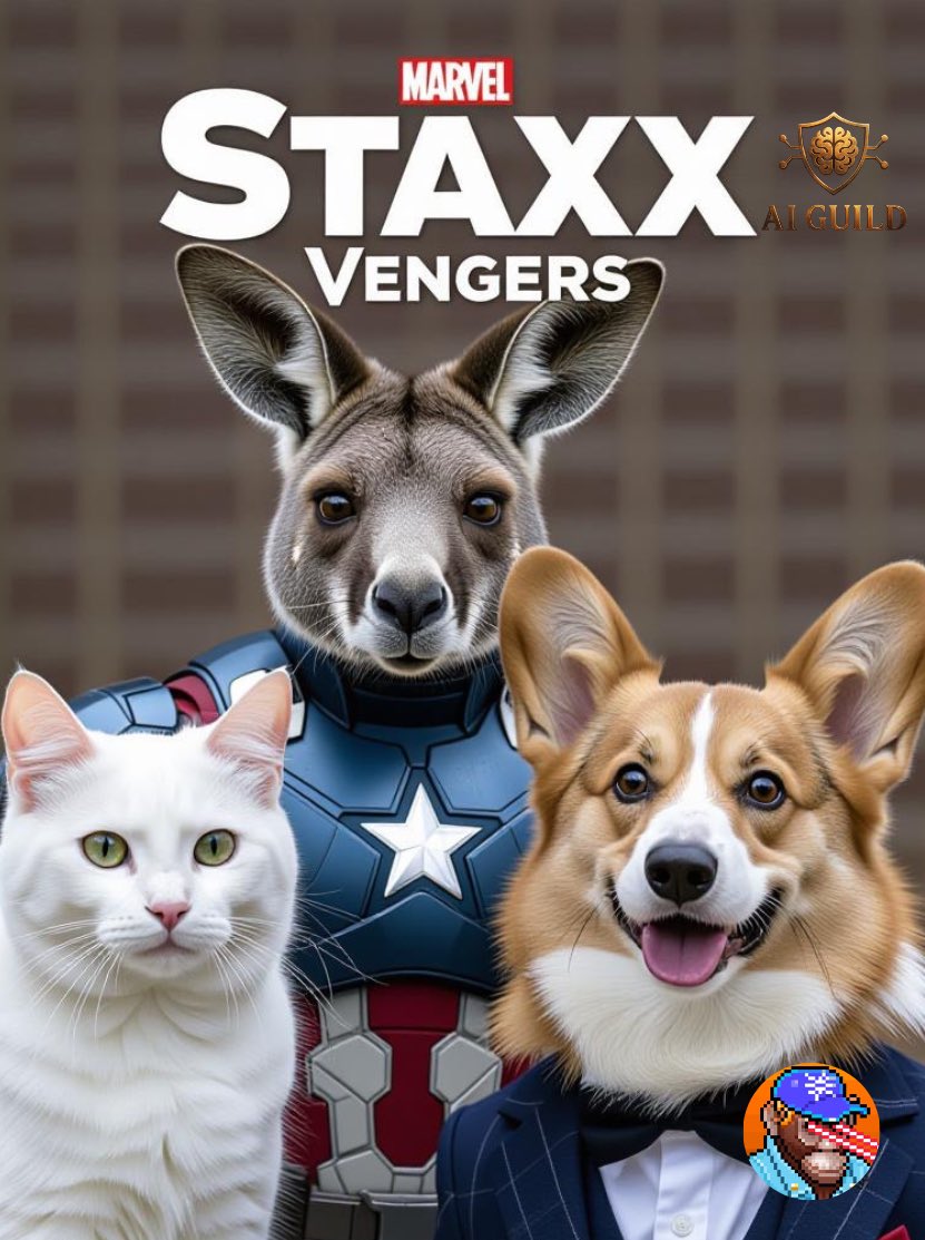 🟧 HeroGamer🥕⚡ (@herogamer21btc) on Twitter photo Introducing 🌟STAXX VENGERS🌟
<a href="/roocoinbtc/">roocoin</a>
<a href="/Welsh_Community/">Welsh Corgi Coin</a>
<a href="/LeoCoinSTX/">LEO | Stacks Chain</a>
Presented by: <a href="/Stacks/">stacks.btc</a> <a href="/aiguildbtc/">aiguild.btc</a> Introducing 🌟STAXX VENGERS🌟
<a href="/roocoinbtc/">roocoin</a>
<a href="/Welsh_Community/">Welsh Corgi Coin</a>
<a href="/LeoCoinSTX/">LEO | Stacks Chain</a>
Presented by: <a href="/Stacks/">stacks.btc</a> <a href="/aiguildbtc/">aiguild.btc</a>