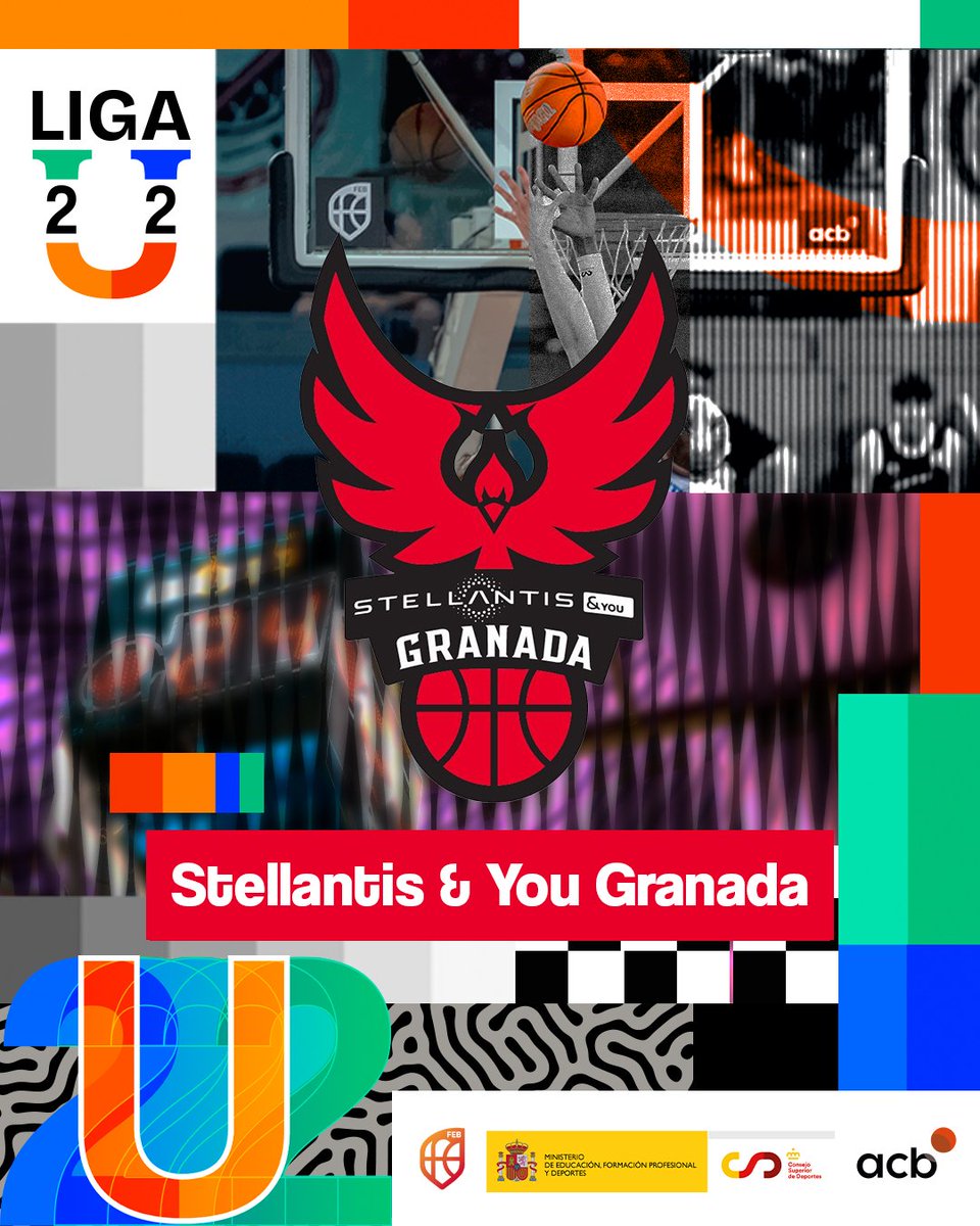 Liga U (@liga_u22) on Twitter photo Conocemos a los equipos participantes de la primera temporada de la #LigaU
👋 ¡Stellantis & You Granada (<a href="/CoviranGranada/">Coviran Granada</a>), bienvenido!
<a href="/ACBCOM/">Liga Endesa</a> | <a href="/BaloncestoESP/">Baloncesto España</a> Conocemos a los equipos participantes de la primera temporada de la #LigaU
👋 ¡Stellantis & You Granada (<a href="/CoviranGranada/">Coviran Granada</a>), bienvenido!
<a href="/ACBCOM/">Liga Endesa</a> | <a href="/BaloncestoESP/">Baloncesto España</a>