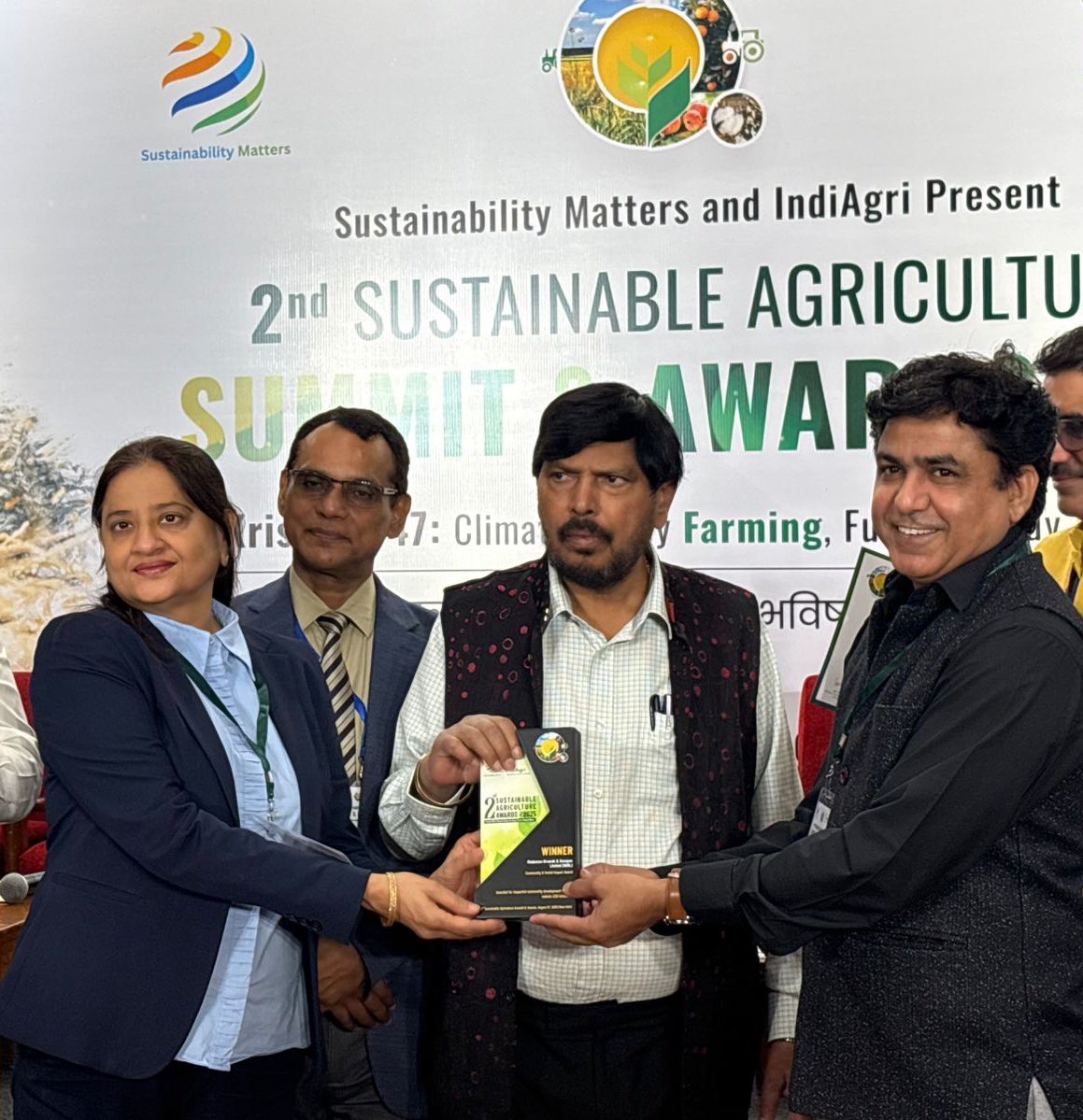 HURL wins in the Community &amp; Social Impact award category.

Congratulations &amp; best wishes 👏

<a href="/HURL_INDIA/">Hindustan Urvarak & Rasayan Limited</a>
#AgriSummit2025