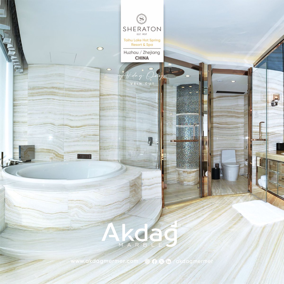 akdagmarble's tweet photo. SHERATON
Taihu Lake Hot Spring Resort & Spa
.
Huzhou / Zhejiang - CHINA
.
Akdag Onyx vein cut
#akdag #marble #onyx #crosscut #sheraton #zhejiang #China #onyxstone #naturalstone #interiordesign https://t.co/yjFQ1BHVrY