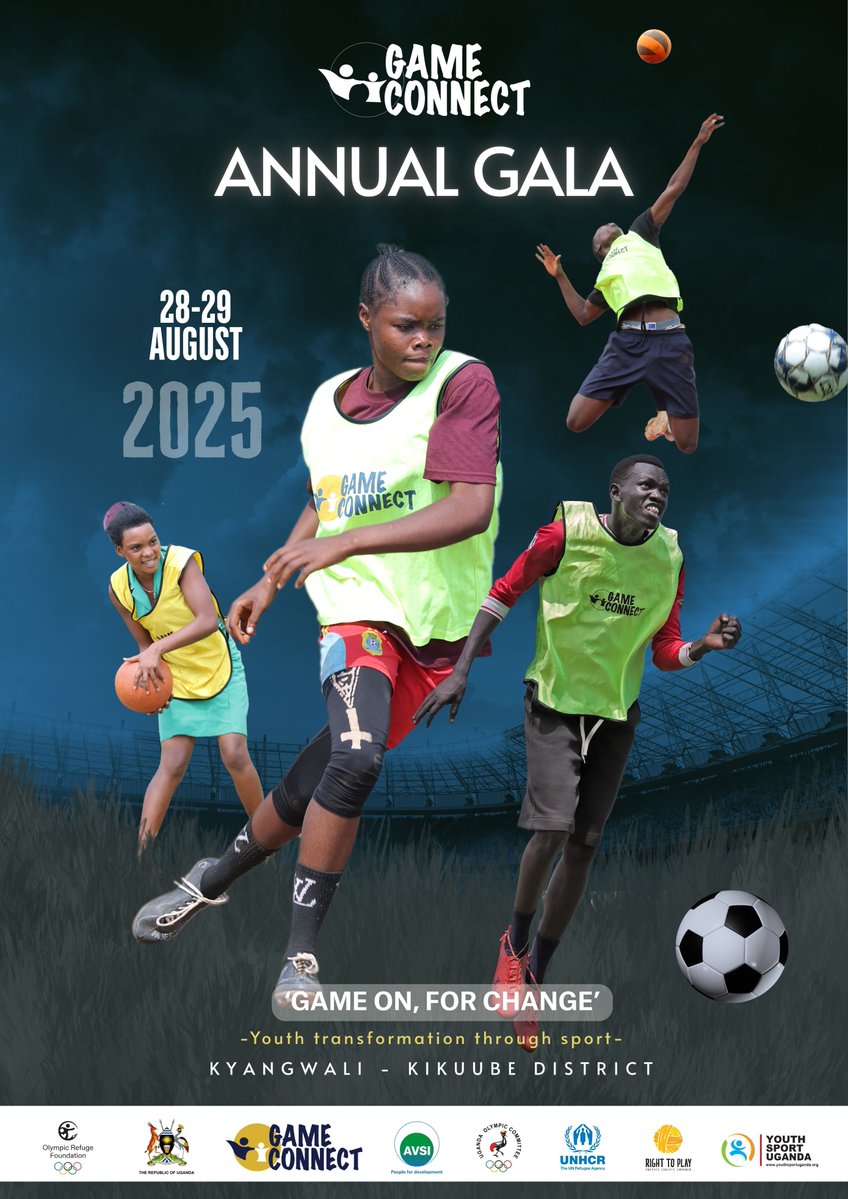 AVSI Foundation Uganda (@avsiuganda) on Twitter photo #GameOnForChange🏅The #GameConnectGala2025 kicks off August 28–29 in Kyangwali 🇺🇬
Youth. Sport. Resilience. Join us, support #youth transformation. <a href="/RefugeesOlympic/">Refugee Olympic Team</a> <a href="/Official_UOC/">NOC UGANDA | CGA UGANDA</a> <a href="/Educ_SportsUg/">Ministry of Education and Sports - Uganda</a> <a href="/FondazioneAVSI/">Fondazione AVSI</a> <a href="/YSUganda/">Youth Sport Uganda - YSU</a> <a href="/UNHCRuganda/">UNHCR Uganda</a> <a href="/RightToPlayIntl/">Right To Play</a> #ThinkSport #ThinkMentalHealth #GameOnForChange🏅The #GameConnectGala2025 kicks off August 28–29 in Kyangwali 🇺🇬
Youth. Sport. Resilience. Join us, support #youth transformation. <a href="/RefugeesOlympic/">Refugee Olympic Team</a> <a href="/Official_UOC/">NOC UGANDA | CGA UGANDA</a> <a href="/Educ_SportsUg/">Ministry of Education and Sports - Uganda</a> <a href="/FondazioneAVSI/">Fondazione AVSI</a> <a href="/YSUganda/">Youth Sport Uganda - YSU</a> <a href="/UNHCRuganda/">UNHCR Uganda</a> <a href="/RightToPlayIntl/">Right To Play</a> #ThinkSport #ThinkMentalHealth