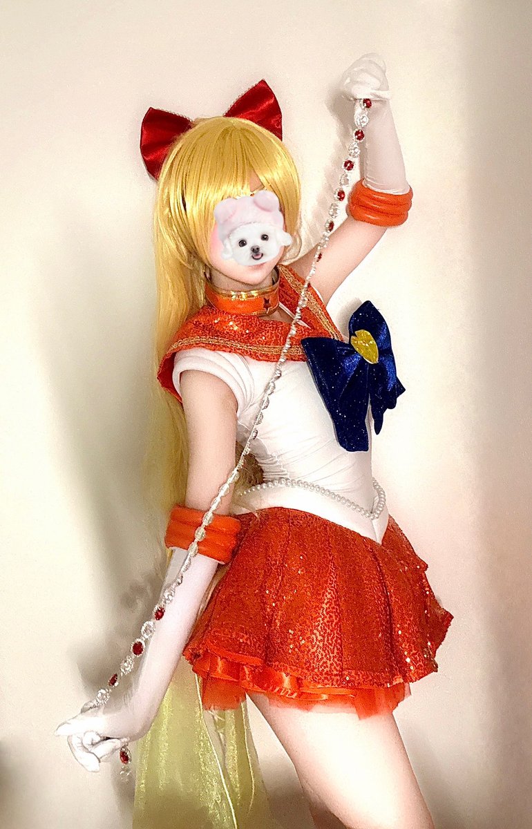 sailorVenus着てみた✨️
キラキラのkawaii衣装を見てほしい🧡
