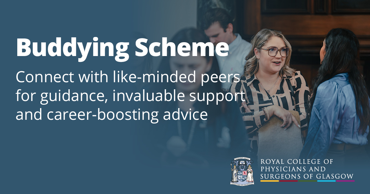 If you’re a Member of our College, you can sign up for a mentor/buddy matching service. This is a unique way to connect. Just log in, select 'mentee' or ‘buddy’, set up a profile and choose a mentor/buddy that most closely meets your requirements: rcp.sg/buddying