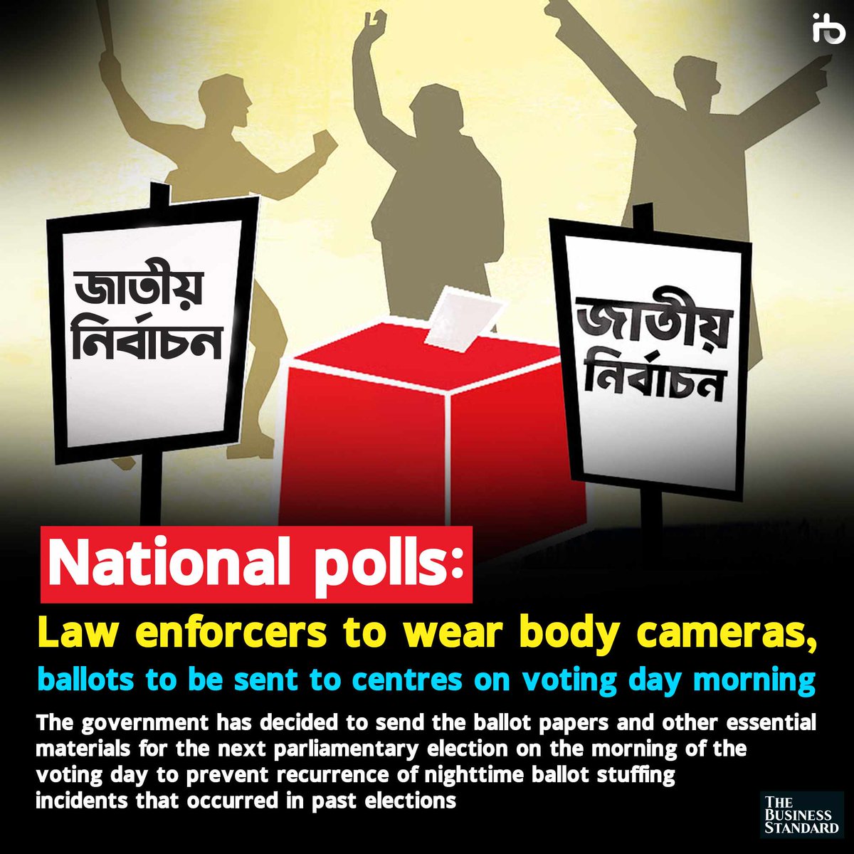 National polls: Law enforcers to wear body cameras, ballots to be sent to centres on voting day morning