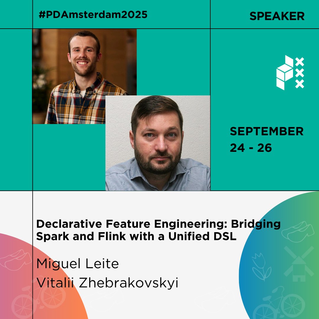 pydataamsterdam's tweet image. Building ML features shouldn’t mean mastering Spark. In “Declarative Feature Engineering,” Miguel Leite &amp;amp; Vitalii Zhebrakovskyi share how Adyen built a DSL to streamline batch &amp;amp; real-time pipelines. 

Explore the full program: amsterdam.pydata.org/program