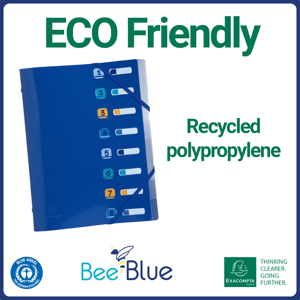 Piles of paper, missing pens, rising stress? Bee Blue is the eco-conscious fix. Made from recycled plastics, it keeps you organised and upbeat. Try a tidy-up that’s kind to the planet too. #ItStoreroom