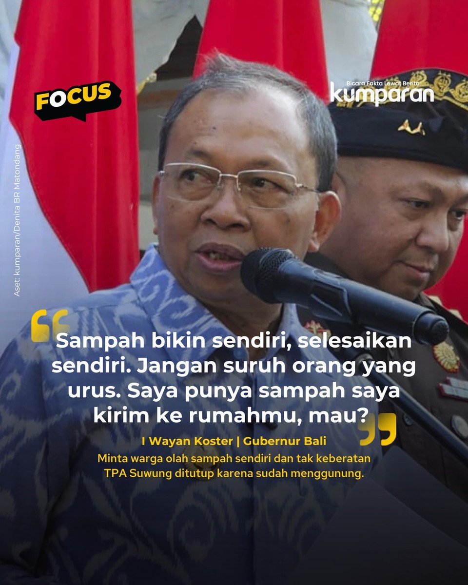 August (@anaklolina2) on Twitter photo Lha gimana sih, kalau sudah tidak mampu temukan solusi dari masalah yang terjadi kenapa tidak segera mundur saja pak?
Gabener Bali ini agak laen. Lha gimana sih, kalau sudah tidak mampu temukan solusi dari masalah yang terjadi kenapa tidak segera mundur saja pak?
Gabener Bali ini agak laen.