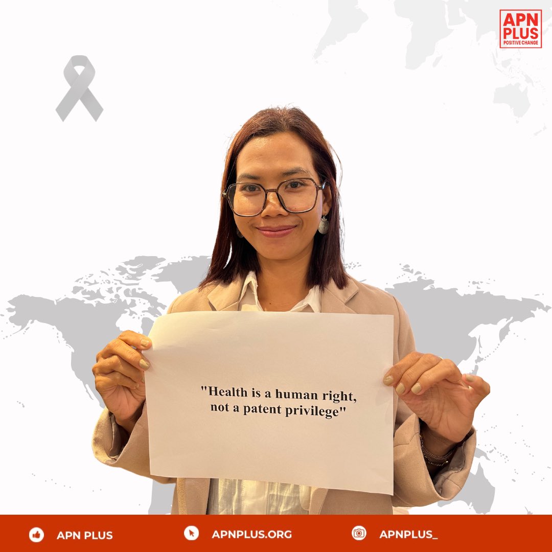 Everyone, especially people living with HIV, has the right to life-saving treatment.
Patents must not be a barrier.
Our lives are not for profit. Our health is a right.

#MakeMedicinesAffordable #HumanRights #APNPLUS