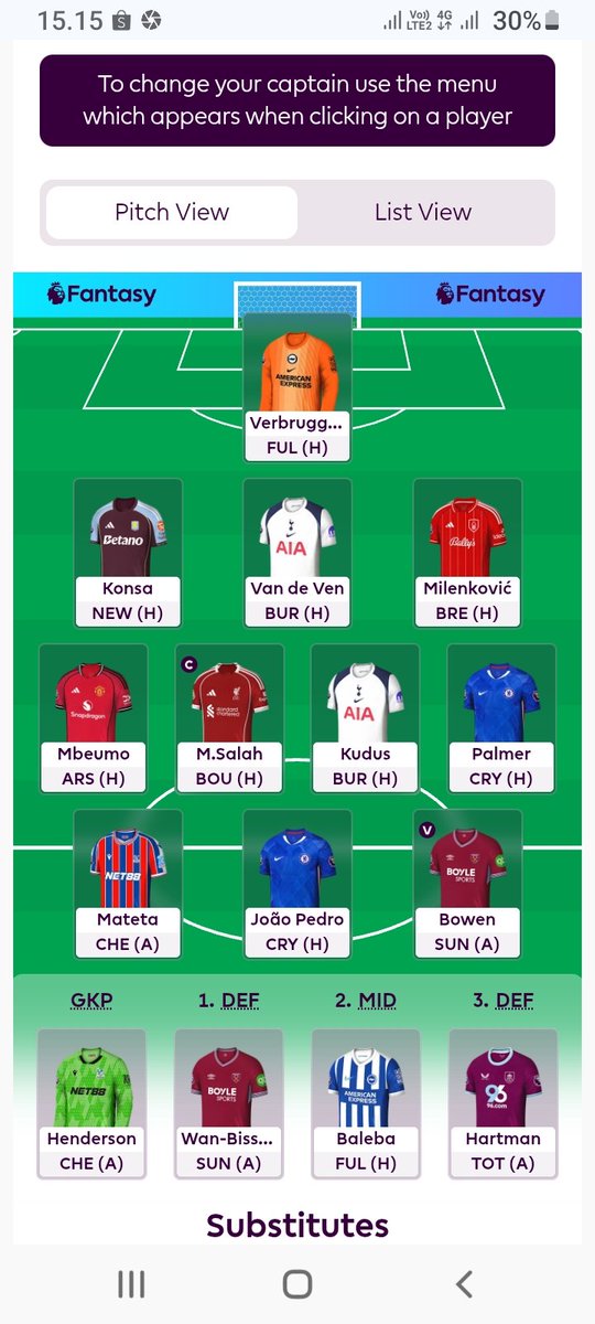papirosirazak's tweet photo. Preview #gw1 #session2026 #napoliverpool

🌐 1
🔒 formasi 343
© mo salah ✔
📝 target poin 99 pt
🚾 unlimited transfer

Bismillah.. Semoga akhir season tembus 🌐3

#Liverpool 
#papirosi
#FPL 
#fplindonesia
#fplcommunity https://t.co/VzbgHNYhdU