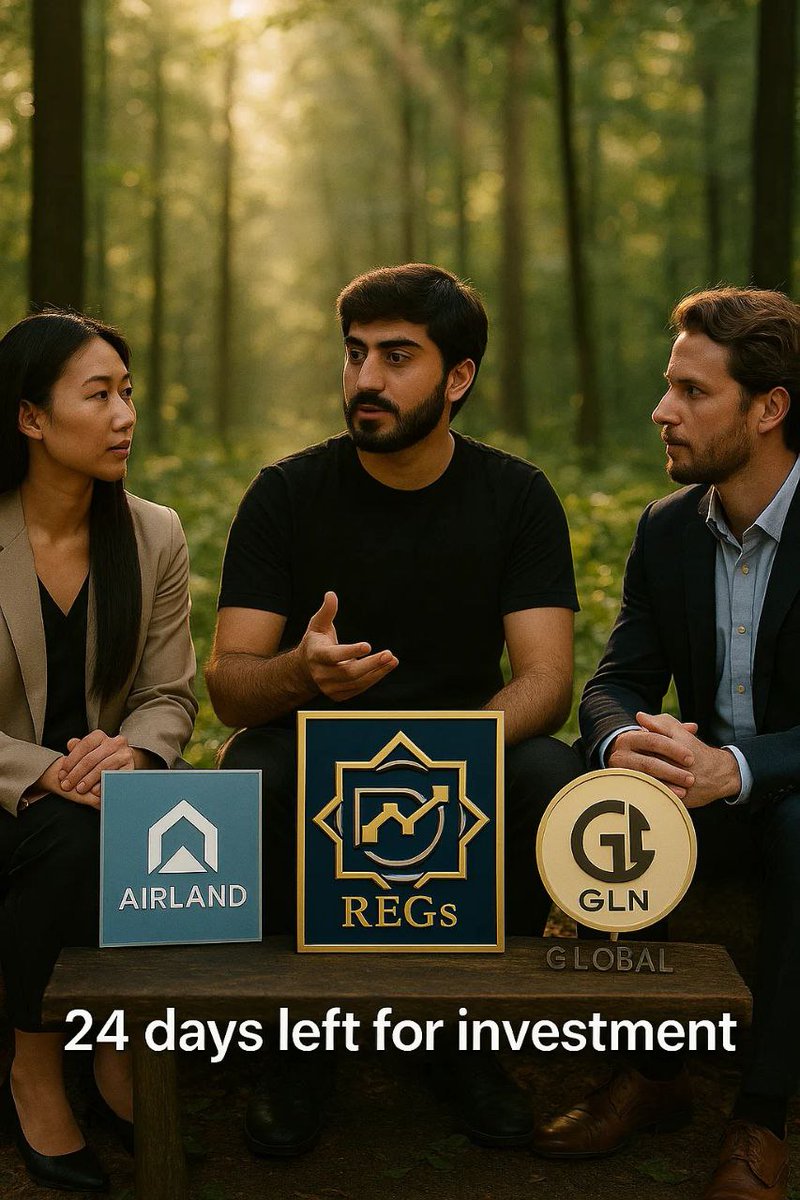 Only 24 days left to join REGs Global Exchange – the first Shariah-compliant asset tokenization platform.
🌍 Backed by GLNs Global &amp; GLN AirLand, offering global access with full 🔥🔥🔥🔥🔥
sidrastart.com/project/d7387a… 

✈️✈️✈️✈️✈️