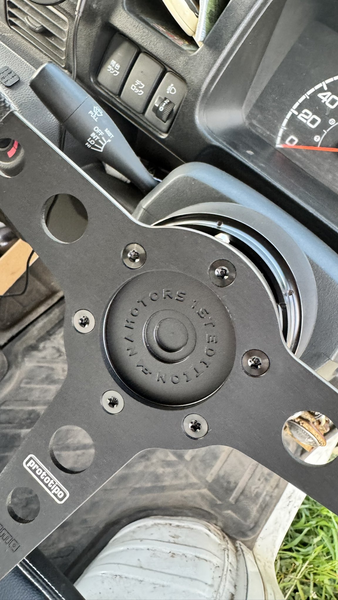 NAモータース フラットホーンボタン ホーンレススペーサー MOMO NARDI