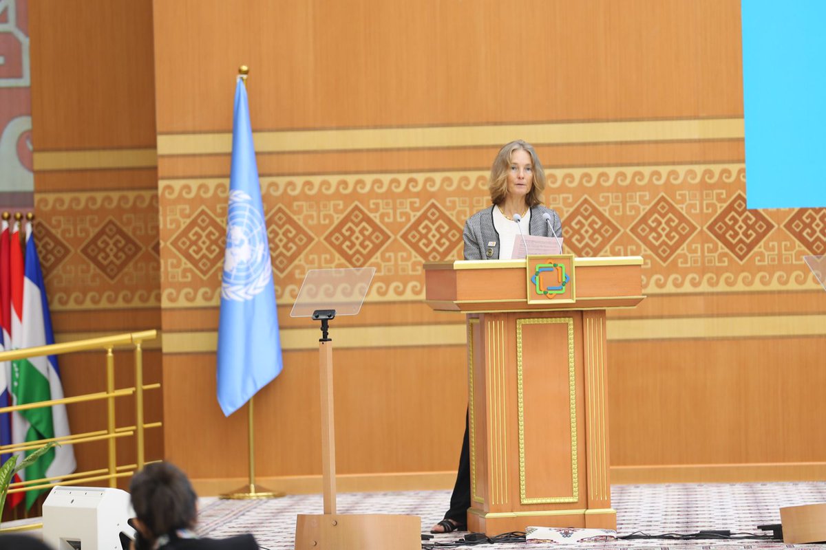 At #LLDC3 in Awaza🇹🇲, <a href="/BauerFlorence/">Florence Bauer</a> stressed <a href="/UNFPA/">UNFPA</a>'s commitment to support landlocked countries in implementing the Awaza Programme of Action, focusing on #DemographicResilience, human capital development and gender equality as drivers of sustainable and inclusive development.