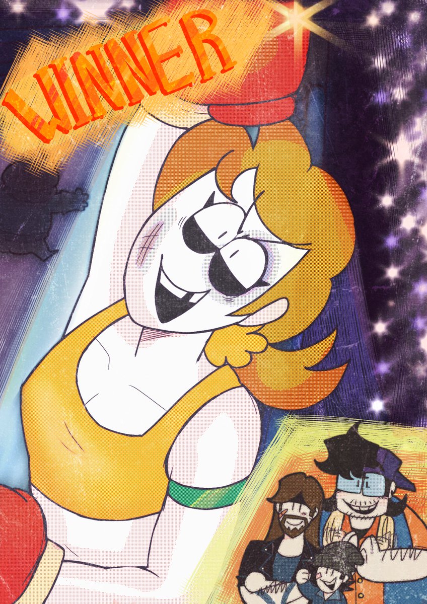 ✮ HER FAMILY IS SO PROUD  OF  HER 😿💖💖💖💖

Now I going to sleep it's 3AM here... 
#spookymonth #spookymonthoc #Spookymonthjaune #spookymonthfanart #groovygrownups