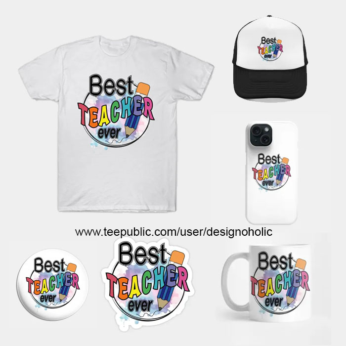 HumbleAttitude1's tweet photo. New #art Best teacher ever
up to 35% off everything
https://t.co/OH3gcmfMY6
#teepublic @teepublic #bestteacherever #teacher #teachersday #backtoschool #offtocollege #tshirt #tshirts #hat #cap #phonecase #pins #stickers #mug #sale #discount https://t.co/zeRoQNe4Cx