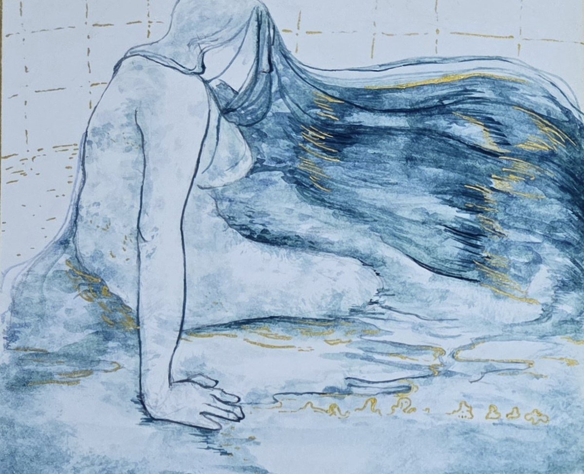 新しく買った絵の具で描いてみました。
#創作
#水彩画