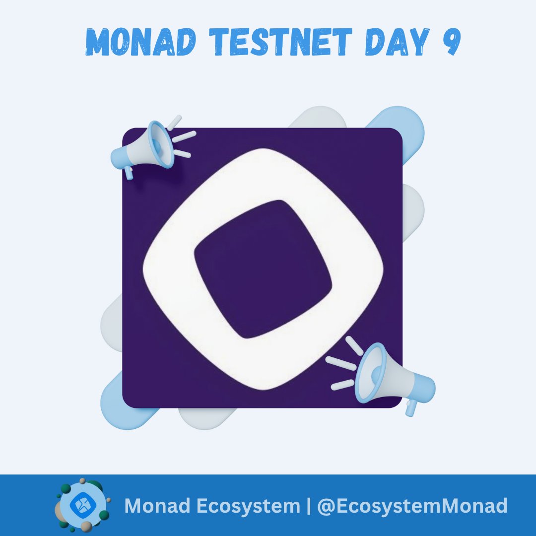 Base Community (@basecommunityy) on Twitter photo 💜MONAD TESTNET DAY 9 💜
- Create strategy on <a href="/Sherpa_trade/">Sherpa</a>
🔗app.sherpa.trade/lander
- Played the game on <a href="/MonadM0narch/">M0narch on Monad</a>
🔗m0narch.xyz
- Buy CULT on <a href="/cultdottrade/">CULT</a>
🔗cult.trade
- Earn $MON on <a href="/haha_app/">HaHa Wallet 🤣</a>
- Swap tokens on <a href="/monorail_xyz/">Monorail</a> 💜MONAD TESTNET DAY 9 💜
- Create strategy on <a href="/Sherpa_trade/">Sherpa</a>
🔗app.sherpa.trade/lander
- Played the game on <a href="/MonadM0narch/">M0narch on Monad</a>
🔗m0narch.xyz
- Buy CULT on <a href="/cultdottrade/">CULT</a>
🔗cult.trade
- Earn $MON on <a href="/haha_app/">HaHa Wallet 🤣</a>
- Swap tokens on <a href="/monorail_xyz/">Monorail</a>