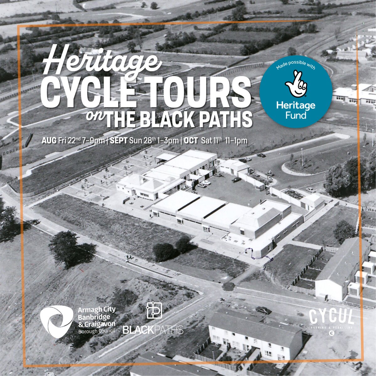 CYCUL© (@cyculcc) on Twitter photo HERITAGE CYCLES on the Black Paths
–
We’re back out on the Black Paths – mixing a gentle cycle and looking at the development & history of Craigavon in partnership with <a href="/abcb_council/">ABC Council</a>
Fri 22nd Aug 7–9pm
Sun 28th Sept 1–3pm
Sat 11th Oct 11–1pm
FREE
BOOK ➡️ cycul.cc/products/black… HERITAGE CYCLES on the Black Paths
–
We’re back out on the Black Paths – mixing a gentle cycle and looking at the development & history of Craigavon in partnership with <a href="/abcb_council/">ABC Council</a>
Fri 22nd Aug 7–9pm
Sun 28th Sept 1–3pm
Sat 11th Oct 11–1pm
FREE
BOOK ➡️ cycul.cc/products/black…
