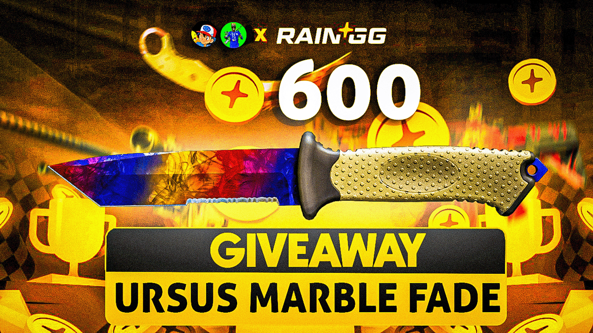 🎁 ★ Ursus Knife | Marble Fade FN ($600)

✅ Follow Me &amp; <a href="/Vancho666_Gamba/">CODE: 666</a> 
✅ Deposit 250+ Coins Using Code '666' On Rain: rain.gg/r/666
✅ Show Proof In Discord: discord.gg/Wg8Ayv8mzd

💰 Bonus: Retweet For $30

⏰ Rolling Live On Kick In 14 Days!
