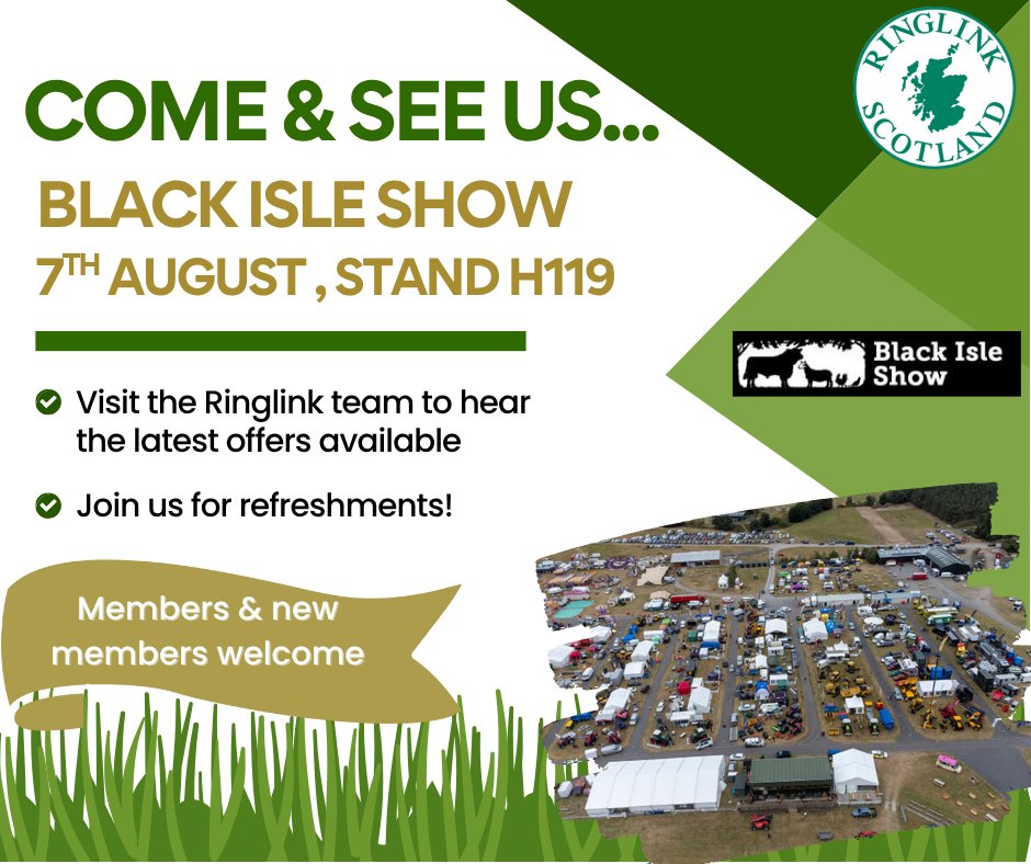 Ringlink Scotland (@ringlink) on Twitter photo ๐ฃ Weโre at the Black Isle Show today โ find us at Stand H119! ๐๐พ
โ
Chat with the Ringlink team
โ
Enjoy free refreshments
โ
Open to all โ members & newcomers!
๐ Come say hi! #BlackIsleShow #RinglinkScotland #AgriShow <a href="/BlackIsleShow/">Black Isle Show</a> ๐ฃ Weโre at the Black Isle Show today โ find us at Stand H119! ๐๐พ
โ
Chat with the Ringlink team
โ
Enjoy free refreshments
โ
Open to all โ members & newcomers!
๐ Come say hi! #BlackIsleShow #RinglinkScotland #AgriShow <a href="/BlackIsleShow/">Black Isle Show</a>
