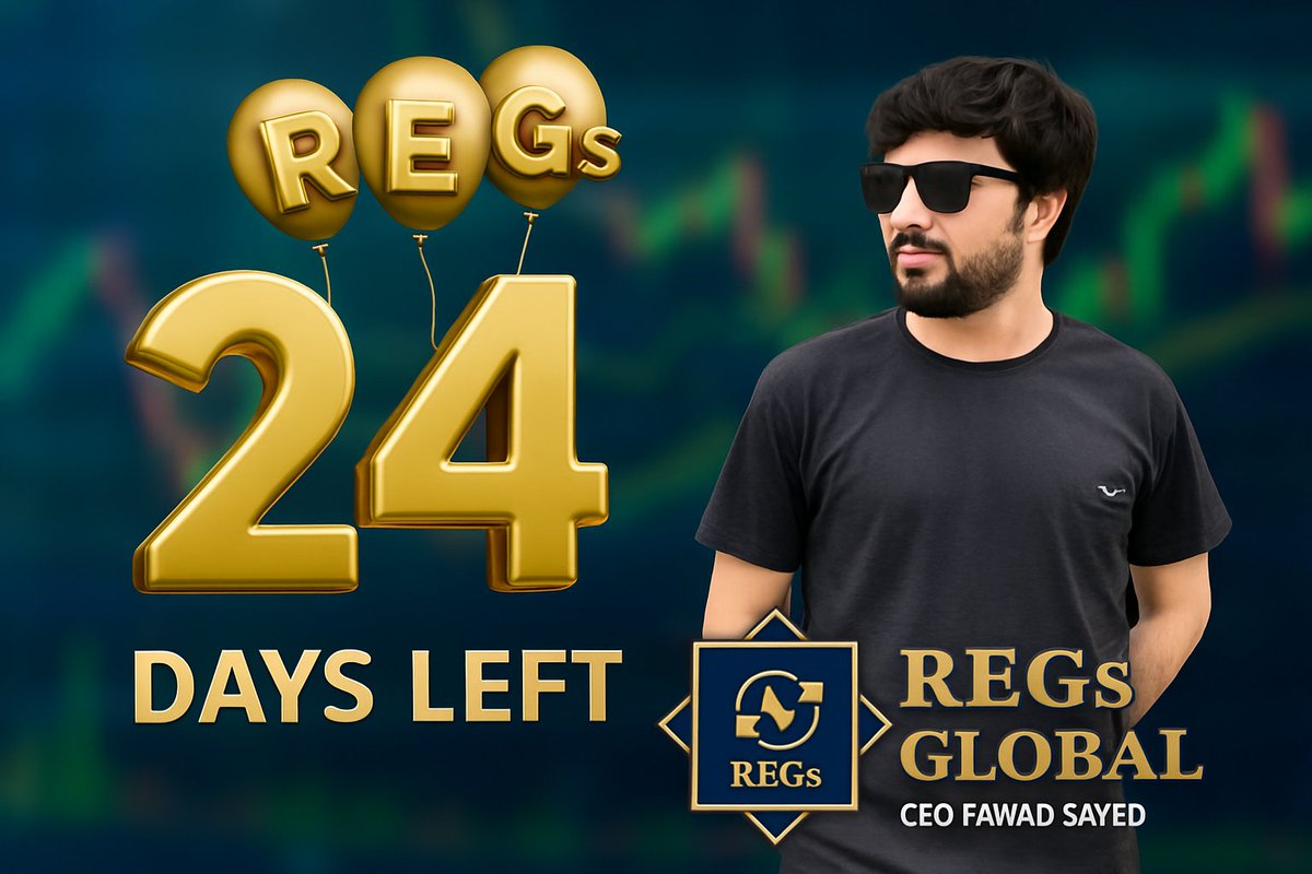 🚨 24 Days Left! 🚨
REGs GLOBAL – The world’s first Sharia-compliant digital asset exchange is counting down!

Backed by GLNs Global and powered by Sidra Chain, REGs GLOBAL offers access to 10,000+ halal tokens, secure trading, and real-world asset tokenization – all in line with
