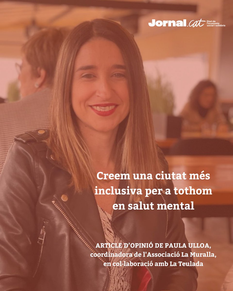 🗣OPINIÓ | "La salut mental... és important que es tingui respecte per tot allò que té a veure en poder-la cuidar... com per exemple el lloc on es viu"

👉Paula Ulloa, coordinadora de <a href="/cslamuralla/">CLUB SOCIAL LA MURALLA</a>, en col·laboració amb <a href="/la_teulada/">LA TEULADA</a>, per al <a href="/jornalpuntcat/">Jornal.cat</a>

🔗bit.ly/opinio-PUlloa