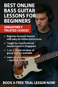 RussellseowM's tweet photo. Rediscover Your Rhythm  Learn Bass Guitar with a Pro in Singapore!
Ready to groove with confidence? Russell Seow offers dynamic bass guitar lessons crafted to fit your pace and passion. 
https://t.co/Zrm6g55p3K https://t.co/OQo2wCEc5l