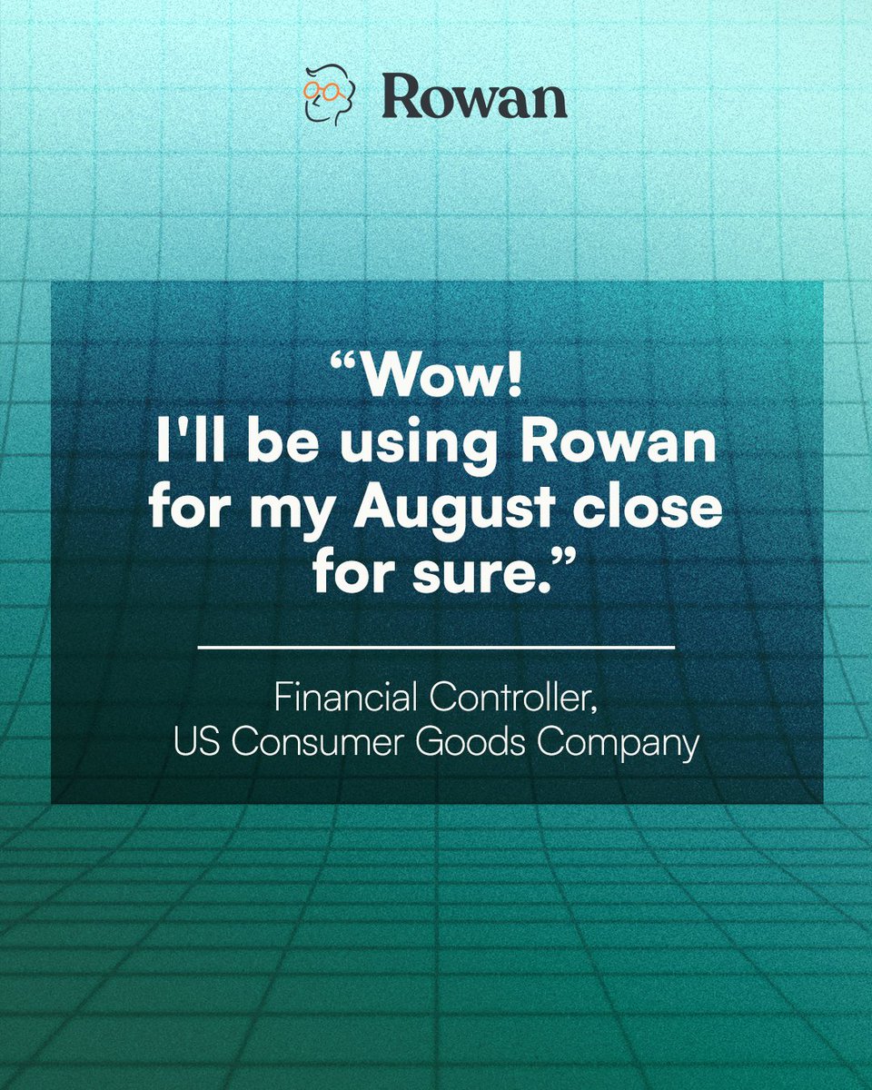 👨‍💻 Smart accountants are prepping for month-end.

🧠 Smarter accountants are lining up Rowan.

DM us to get on the waitlist before close hits.