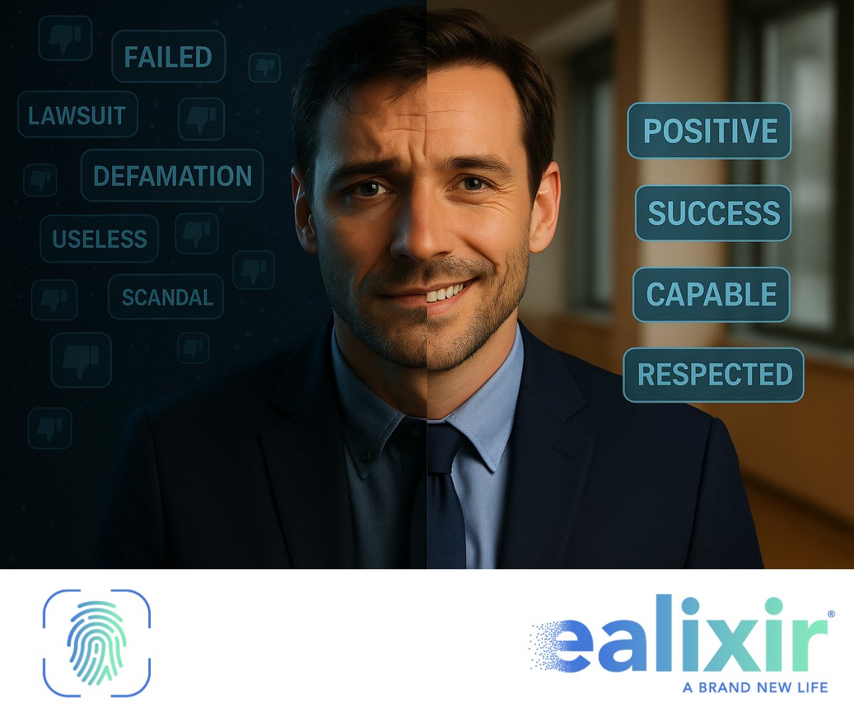 Your #onlinereputation isn’t optional — it’s essential.
#Ealixir gives you the power to remove damaging content from #Google and the #web.

💼 For individuals and #companies.
🔗 ealixir.com

#DigitalReputation #PrivacyMatters