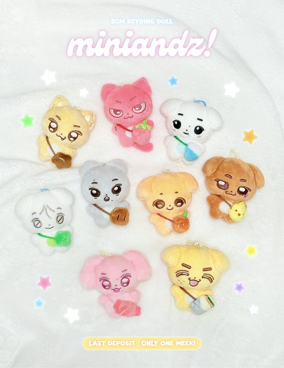 ﾟ*⑅ ꒰ঌ 𝗠𝗜𝗡𝗜 &amp;’𝘇 ໒꒱ ⑅*˖ﾟ 

앤팀 8cm 키링 인형
미니앤즈 마지막 입금! 🪽

︎︎◝✩ tmm.im/p/50690

◝✩ 08/07 22:00 - 08/15 23:59

︎︎◝✩ 마지막 입금 후 바로 생산에 들어갑니다

˖◛⁺˖ G.O > DM 

#RT 추첨 한 분께 인형 (멤버 택1)을 보내드립니다 🫧

#앤팀 #andTEAM